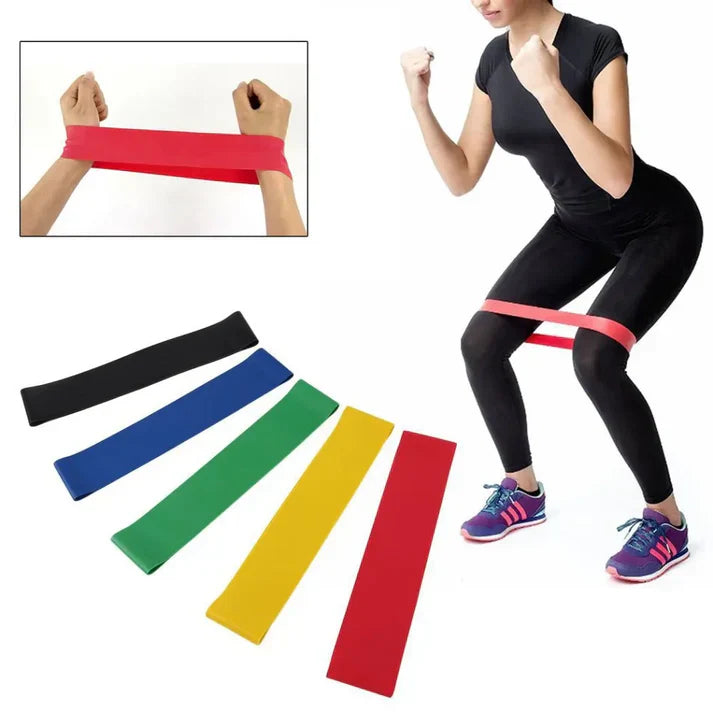 5-Pack Treningsband for Helkroppstrening – Hjemmegym, Fitness, Yoga & Pilates