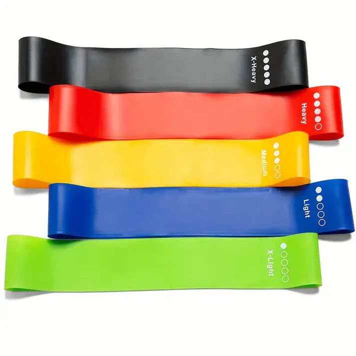 5-Pack Treningsband for Helkroppstrening – Hjemmegym, Fitness, Yoga & Pilates