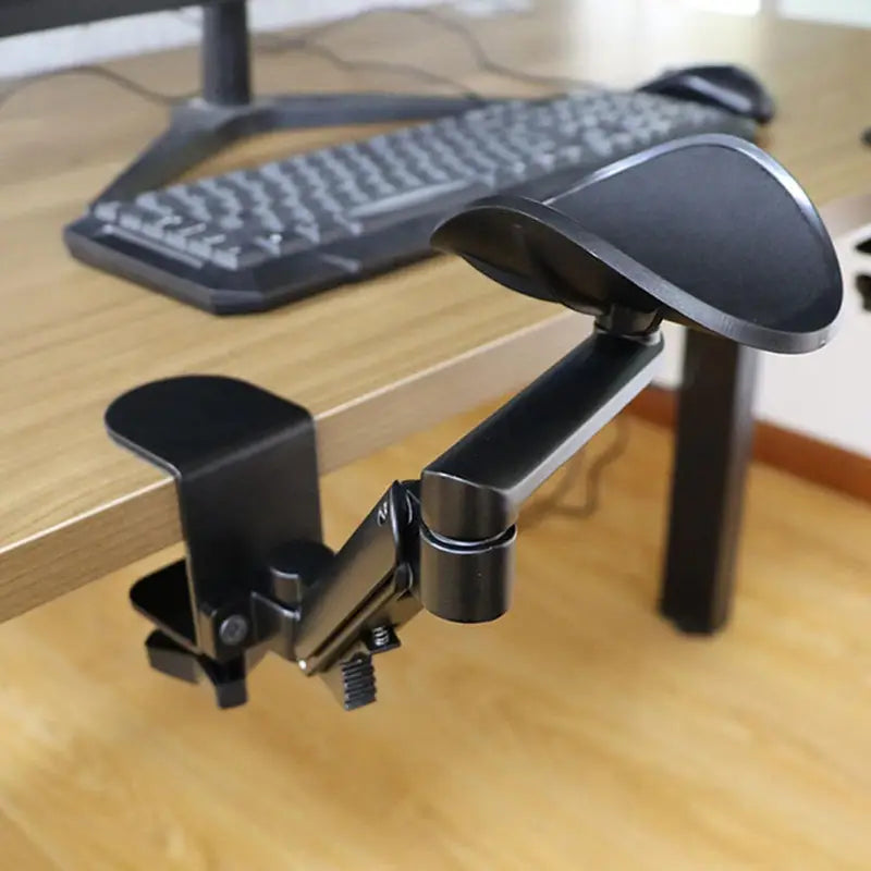 Ergonomisk Aluminium Skrivebordsarmlene – Justerbart og Holdbart | Svart