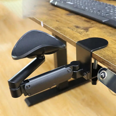 Ergonomisk Aluminium Skrivebordsarmlene – Justerbart og Holdbart | Svart