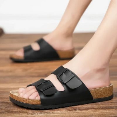 Komfortsandaler – Klassiske Tøfler med Spenner