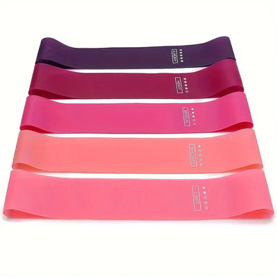 5-Pack Treningsband for Helkroppstrening – Hjemmegym, Fitness, Yoga & Pilates