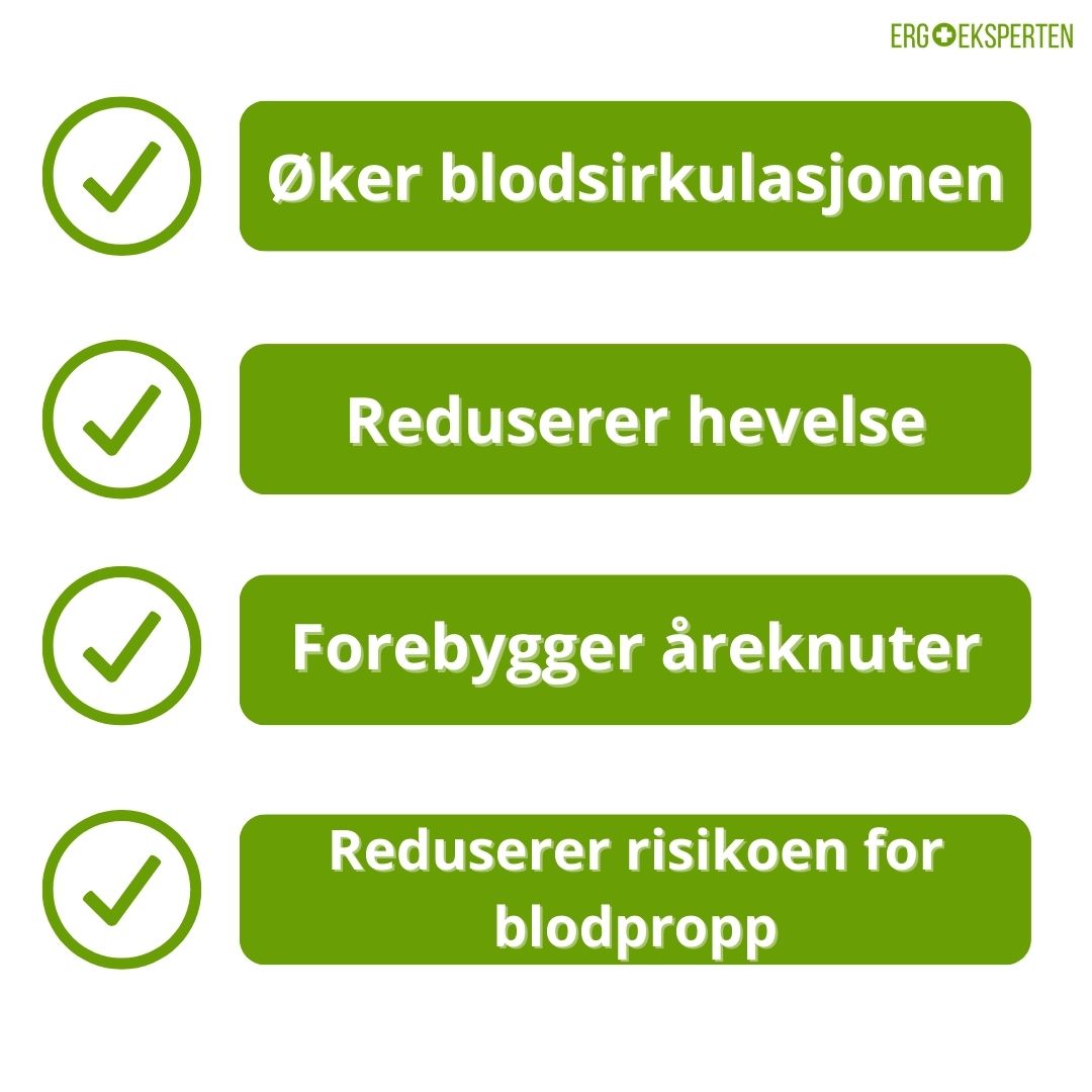 Kompresjonsstrømper hverdag (3 par) – Komfort, støtte og bedre blodsirkulasjon