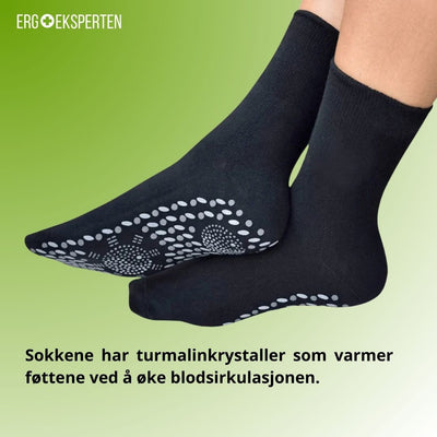 Selvoppvarmende helsesokker i bomull