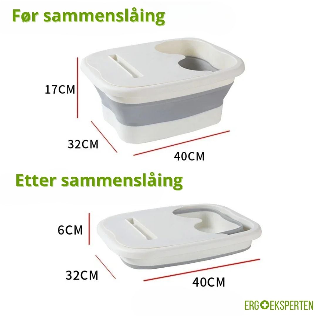 Sammenleggbart fotbad – Portabel balje