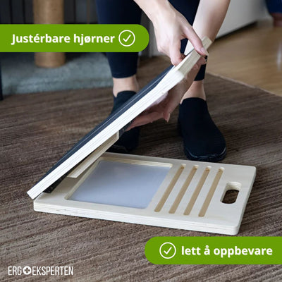 Justerbar Leneplate i Tre – For Strekking & Restitusjon