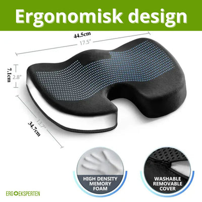 Ergonomisk sittepute i memory foam