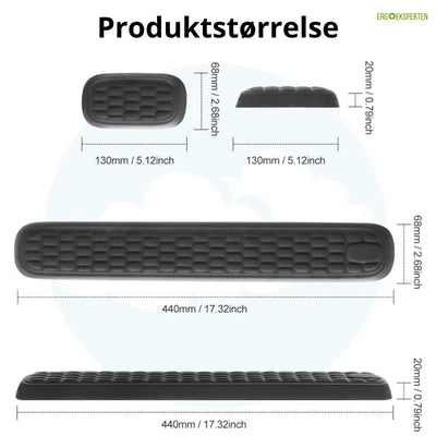 Ergonomisk Håndleddsstøtte i Memory Foam – Smertelindring ved PC og Laptop