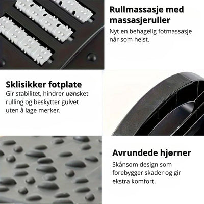 Ergonomisk fotstøtte for kontor og hjem – bedre holdning og komfort hele dagen