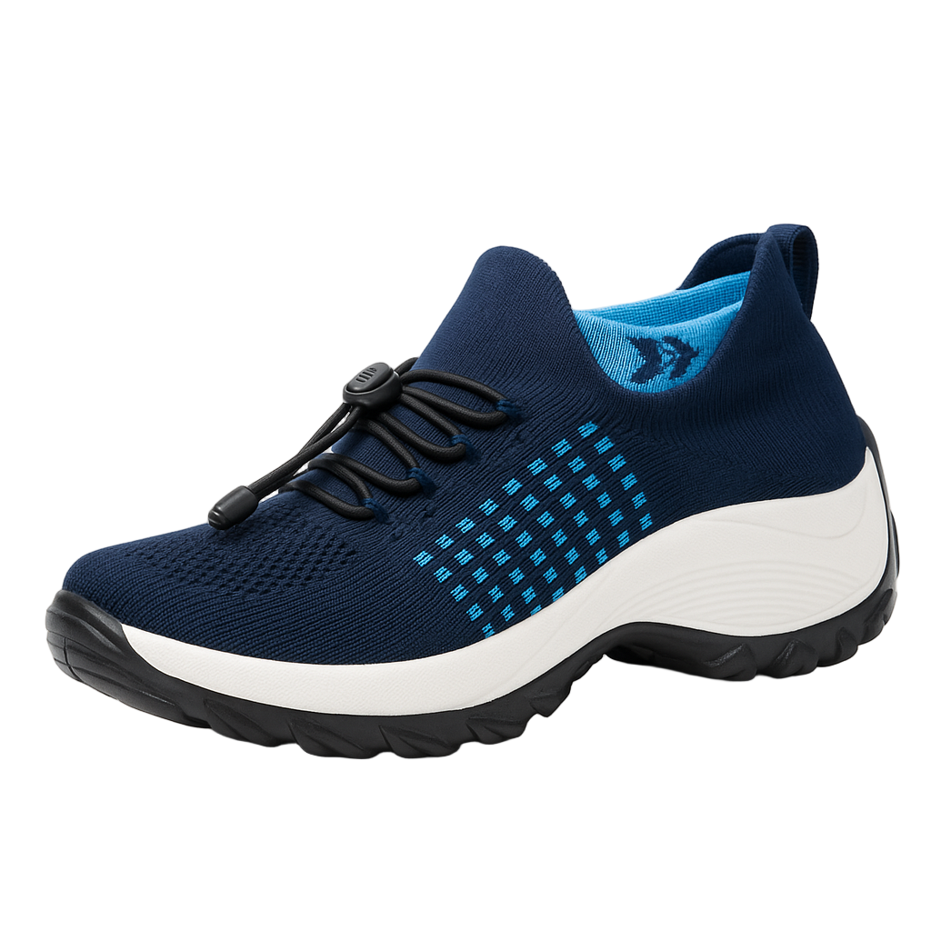 Fritidssko for kvinner med tekstiloverdel