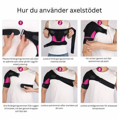 Justerbar skulderstøtte for ekstra stabilitet og bevegelsesfrihet