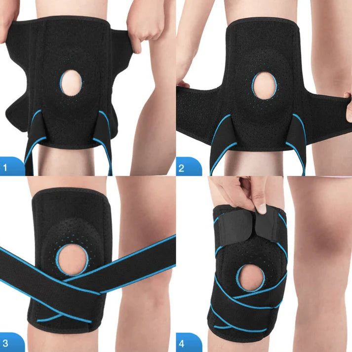 Knestøtte med doble sidestabilisatorer – For støtte og beskyttelse ved aktivitet