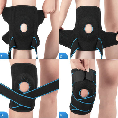 Knestøtte med doble sidestabilisatorer – For støtte og beskyttelse ved aktivitet