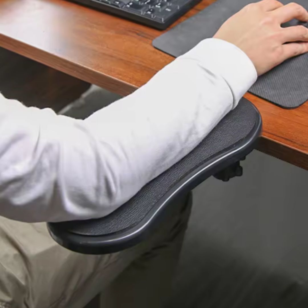 Ergonomisk Helbevegelses Armlene – Svart | Justerbar Støtte for Databruk