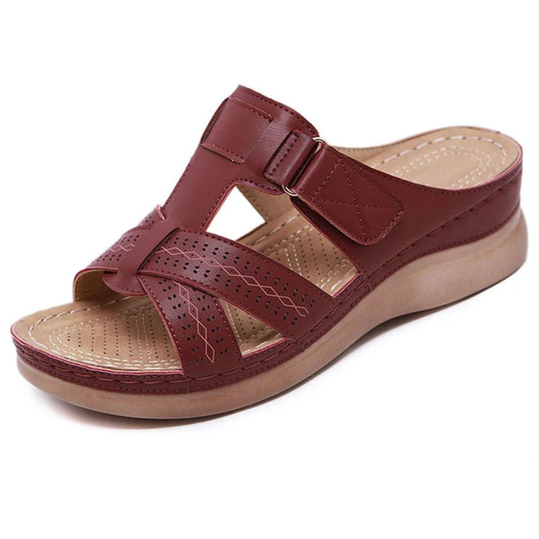 Ortopediske Slip-on Sandaler for Kvinner – Fotbue-støtte & Komfort