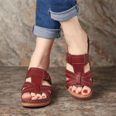 Ortopediske Slip-on Sandaler for Kvinner – Fotbue-støtte & Komfort