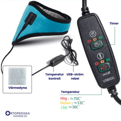 USB-oppvarmet nakkestøtte – Ergonomisk varme for avspenning og smerte­lindring