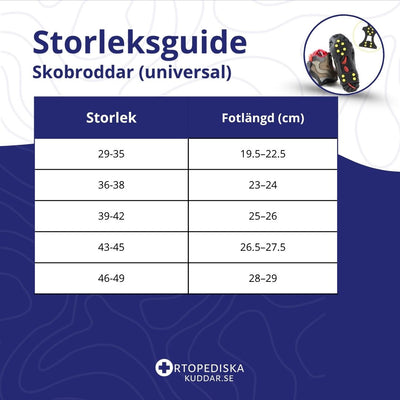 Universal skobroddar halkskydd – metallpiggar