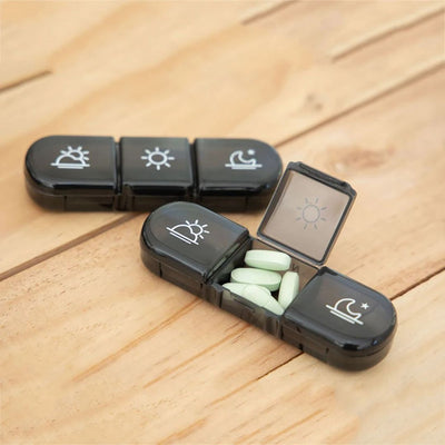 3x7‑dagars pillerbox – BPA‑fri, stora fack