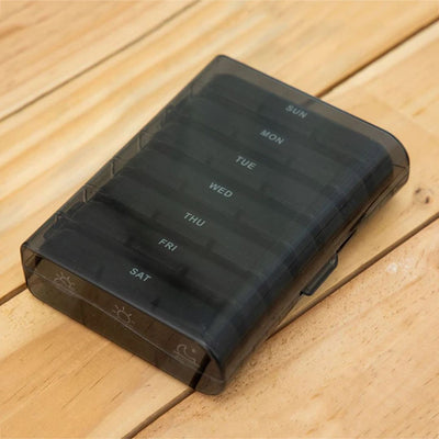 3x7‑dagars pillerbox – BPA‑fri, stora fack