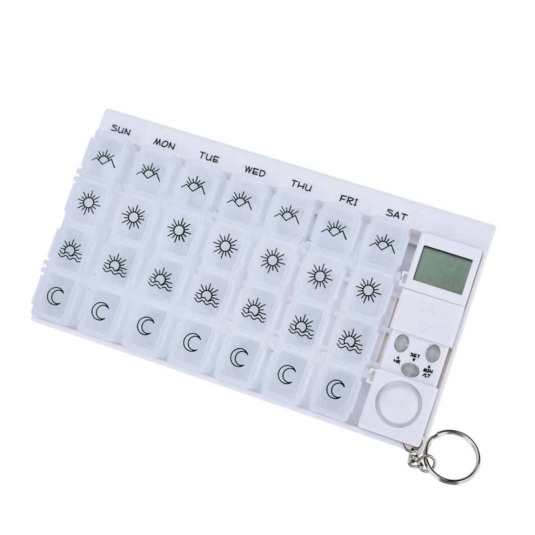 Smart pillerdosett med alarmfunktion