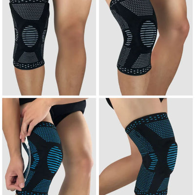 Elastisk sport-knebeskytter med kompresjon