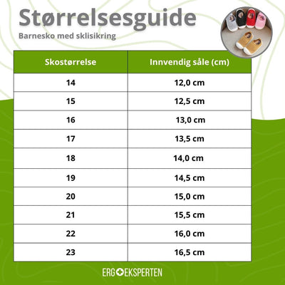Barnesko med sklisikring