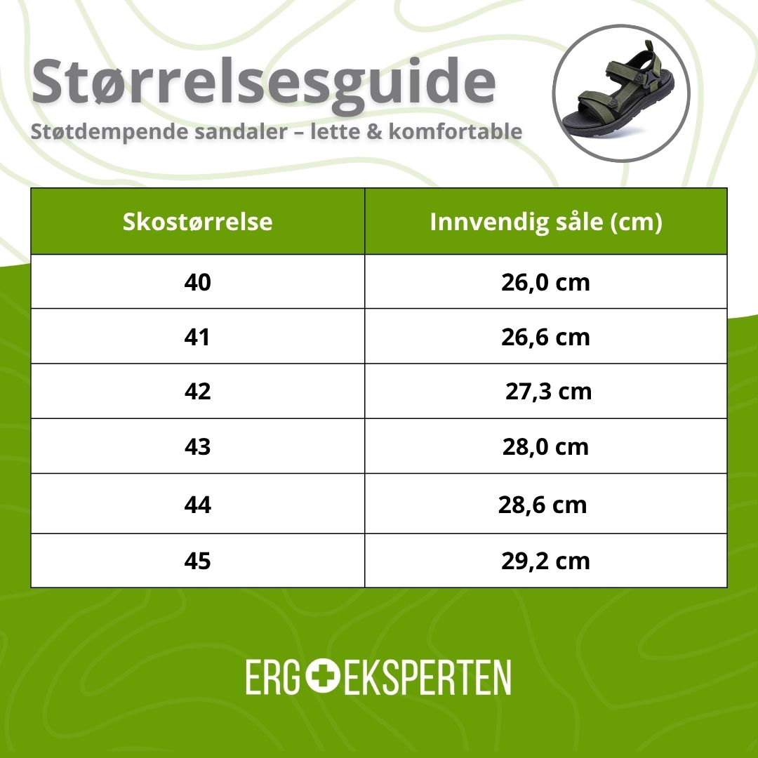 Støtdempende sandaler – lette & komfortable