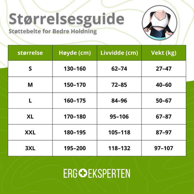 Støttebelte for Bedre Holdning – Justerbar Ryggstøtte for Overkroppen