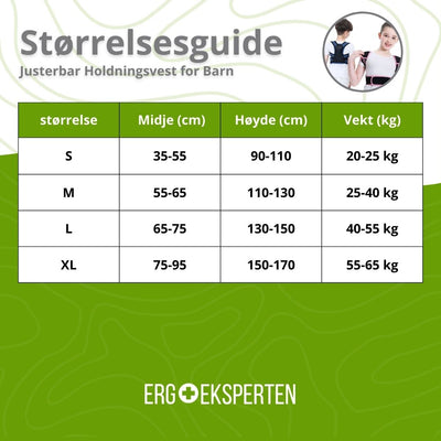 Justerbar Holdningsvest for Barn