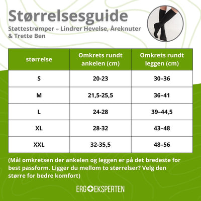 Støttestrømper – Lindrer Hevelse, Åreknuter & Trette Ben