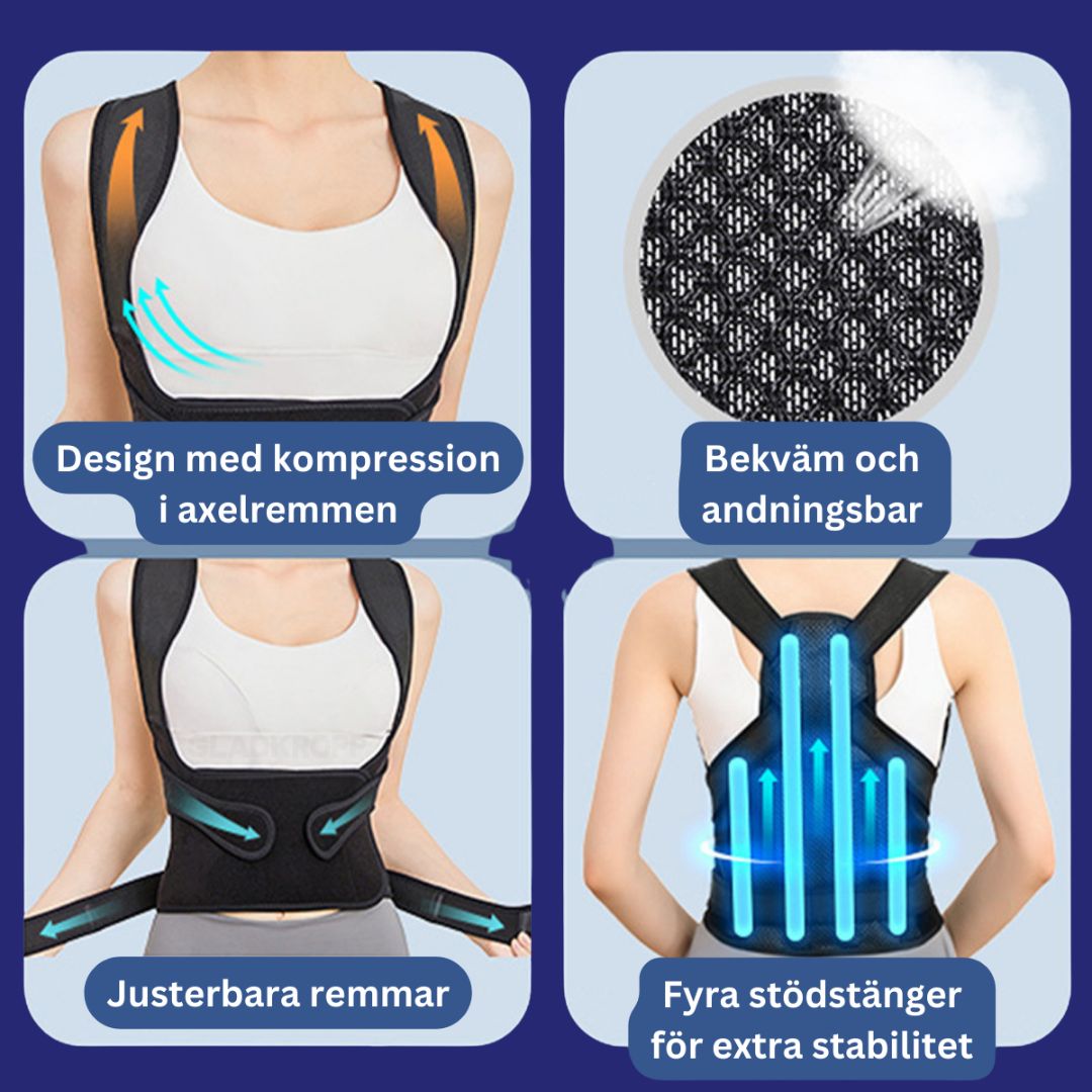 Ergonomisk Ryggstøtte for Holdning
