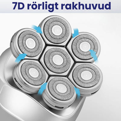 Elektrisk Hårfjerningsapparat 7D – Alt-i-Ét Barbering