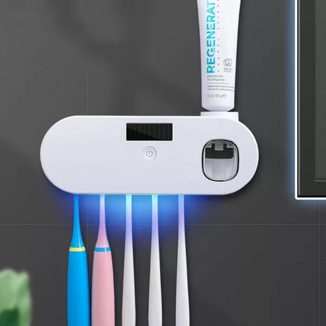 UV Tannbørstesterilisator med Tannkremdispenser