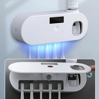 UV Tannbørstesterilisator med Tannkremdispenser