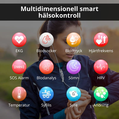 Smartklocka med Blodsockermätning & Fallarm – GlucoWatch 02