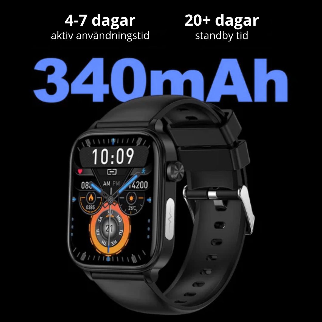 Smartklocka med Blodsockermätning & Fallarm – GlucoWatch 02