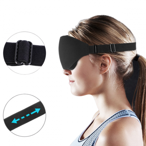 Sovemaske med Total Mørklegging – Justerbar og Lett Design