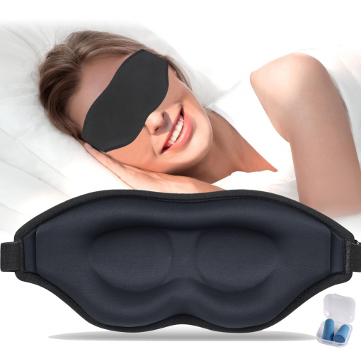 Sovemaske med Total Mørklegging – Justerbar og Lett Design