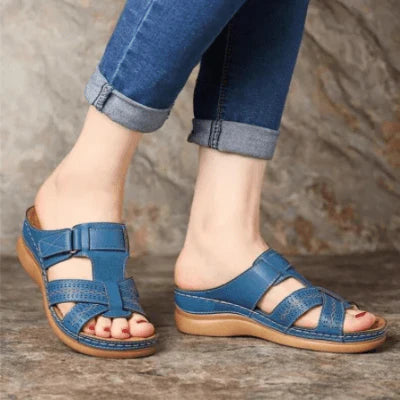 Ortopediske Slip-on Sandaler for Kvinner – Fotbue-støtte & Komfort
